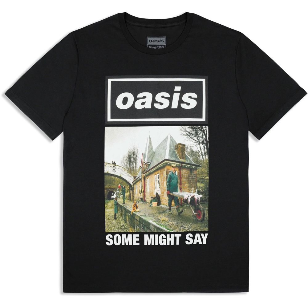 Oasis - Some Might Say Single Cover Herren TShirt - Schwarz